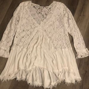 Lace white shirt